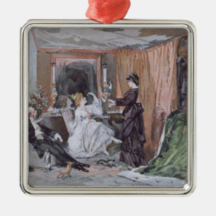 Die Umkleidekabine von Hortense Schneider Ornament Aus Metall