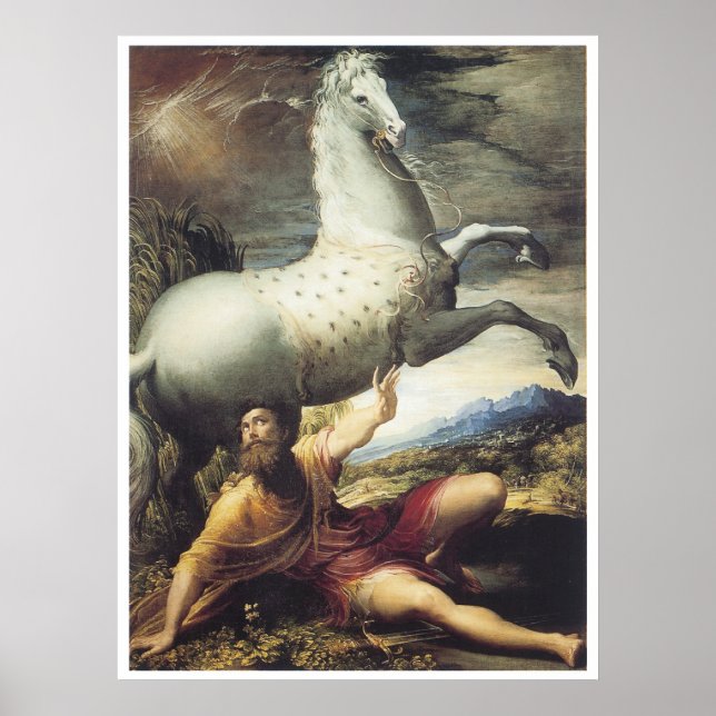 Die Umwandlung von Paul, c.1530 Parmigianino Poster (Vorne)