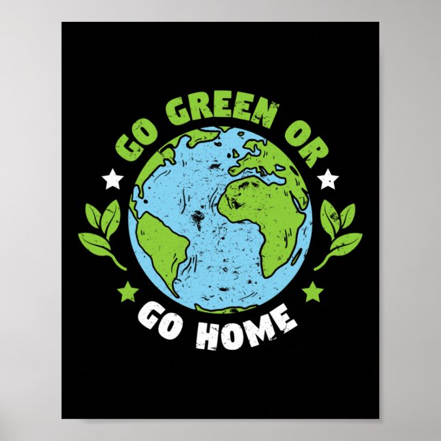 Die Umwelt des Earth Day wird grün oder wird Poster (Vorne)