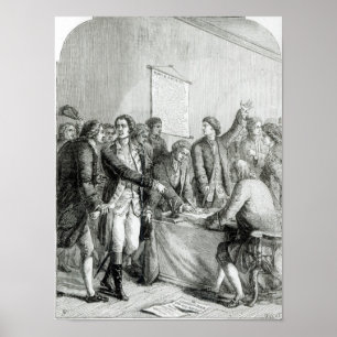 Die Unabhängigkeitserklärung der Vereinten Staaten Poster