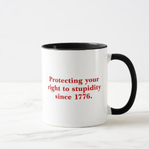 Die Unabhängigkeitserklärung ist wichtig Tasse
