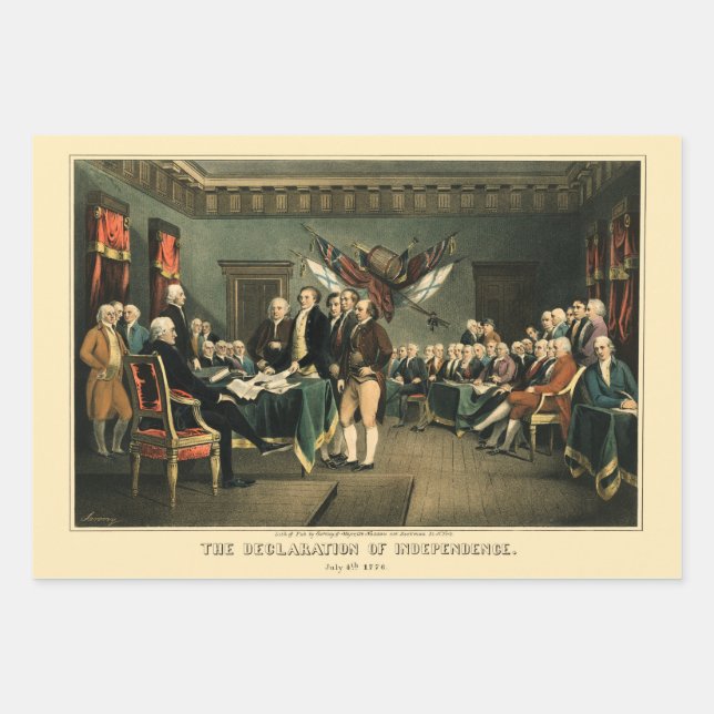 Die Unabhängigkeitserklärung von 1850, wiederherge Geschenkpapier Set (Vorderseite)