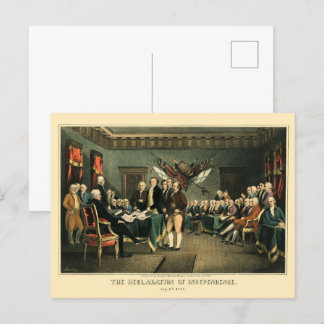 Die Unabhängigkeitserklärung von 1850, wiederherge Postkarte