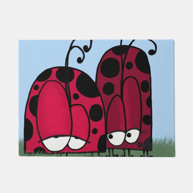 Die unangeforderte Liebe Ladybug Illustration Fußmatte (Vorderseite)