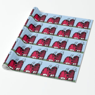 Die unangeforderte Liebe Ladybug Illustration Geschenkpapier