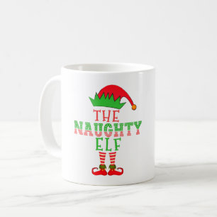 Die unartige Elf-Familie passende Weihnachtspyjama Kaffeetasse