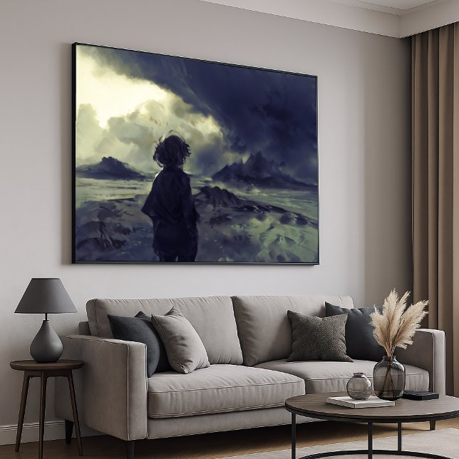 Die unbekannte Reise - einfarbige Kunst des Impres Poster (Von Creator hochgeladen)