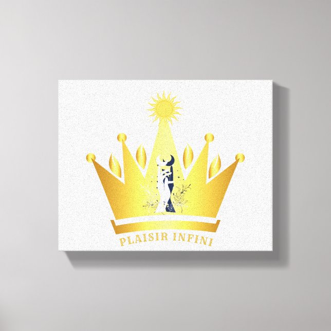 Die unendliche Krone des Vergnügens Leinwanddruck (Vorderseite)