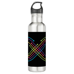 Die Unendlichkeit des Regenbogens kann alles symbo Edelstahlflasche