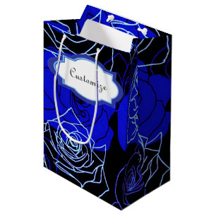Die unerreichbare blaue Rose-Blumenbeutel Mittlere Geschenktüte