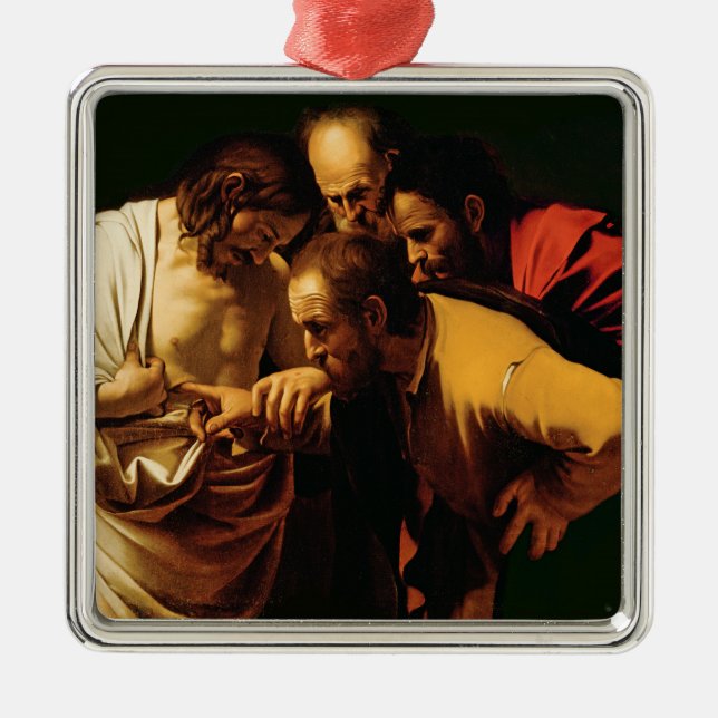 Die Ungläubigkeit von St Thomas, 1602-03 Silbernes Ornament (Vorne)