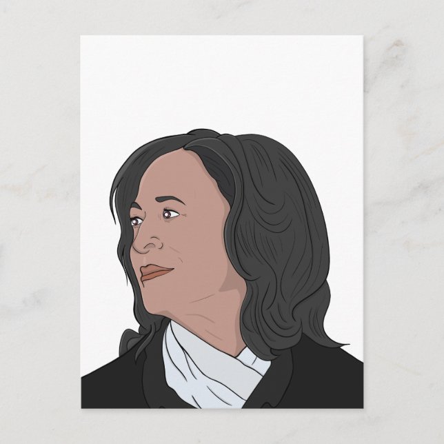 Die unglaubliche Kamala Harris Postkarte (Vorderseite)