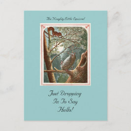 Die unheimlich kleine Eichhörnchen-Postkarte Postkarte