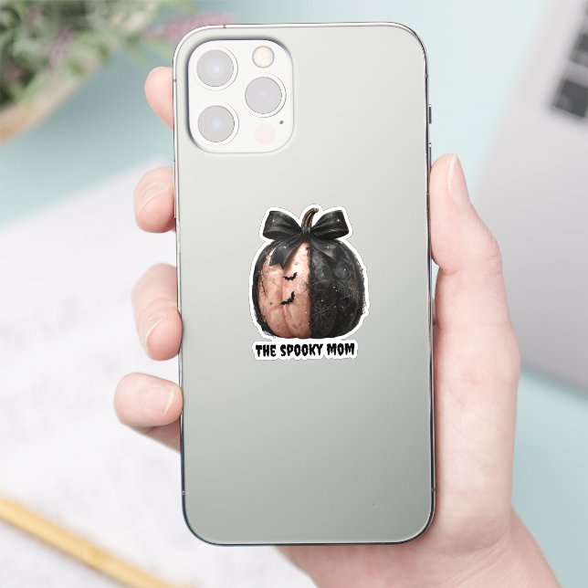 Die unheimliche Mama Halloween Pumpkin Aufkleber (Telefon)