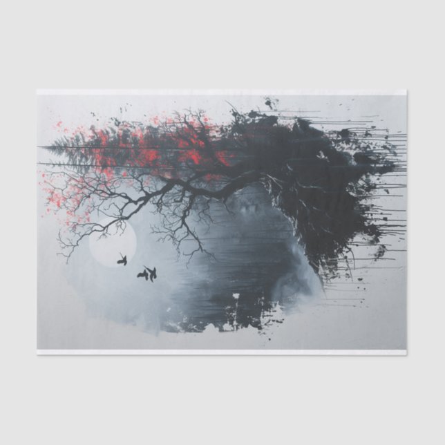 Die unheimlichen Wälder Seidenpapier (Vorderseite)