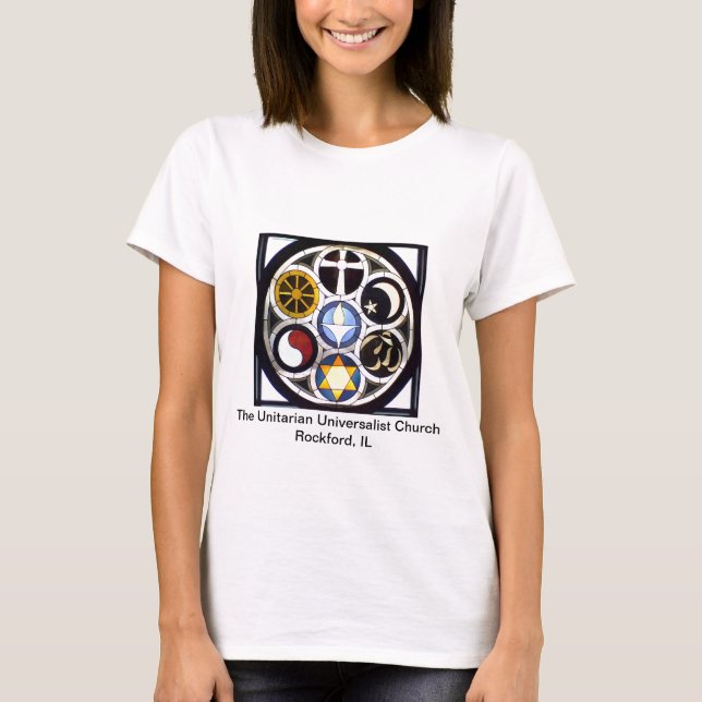 Die unitarische universalistische Kirche Rockford, T-Shirt (Vorderseite)