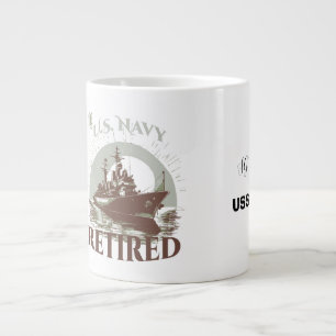 Die United States Navy im Ruhestand Jumbo-Tasse