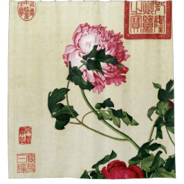 Die unsterbliche Peonie an der Schönen Kunst Duschvorhang