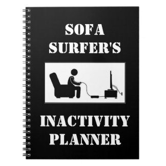Die Untätigkeits-Planer des Sofa-Surfers Notizblock