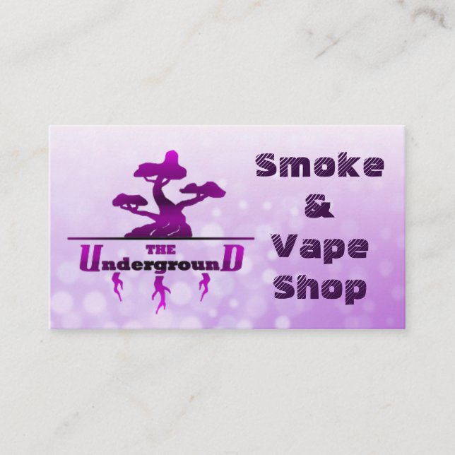 Die Untergrund Business Cards Lila Visitenkarte (Vorderseite)