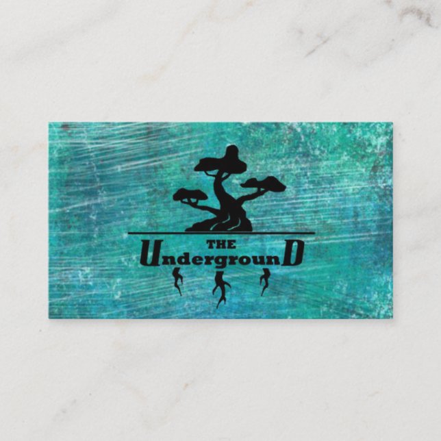 Die Untergrund Business Cards Türkis Visitenkarte (Vorderseite)