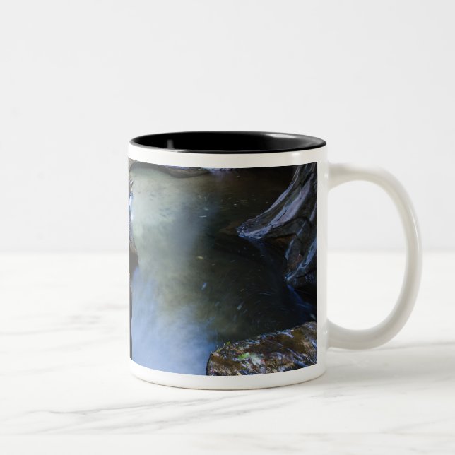 Die Untergrundbahnschlitzschlucht Zweifarbige Tasse (Rechts)