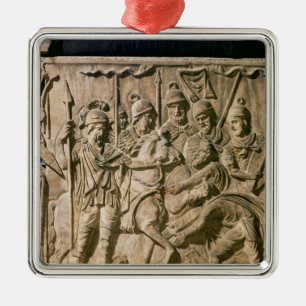 Die Unterordnung eines Barbaren zu einer römische Silbernes Ornament