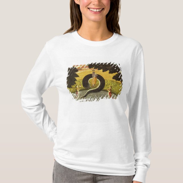 Die Unterordnung von Kaliya, Basohli, Pahari T-Shirt (Vorderseite)