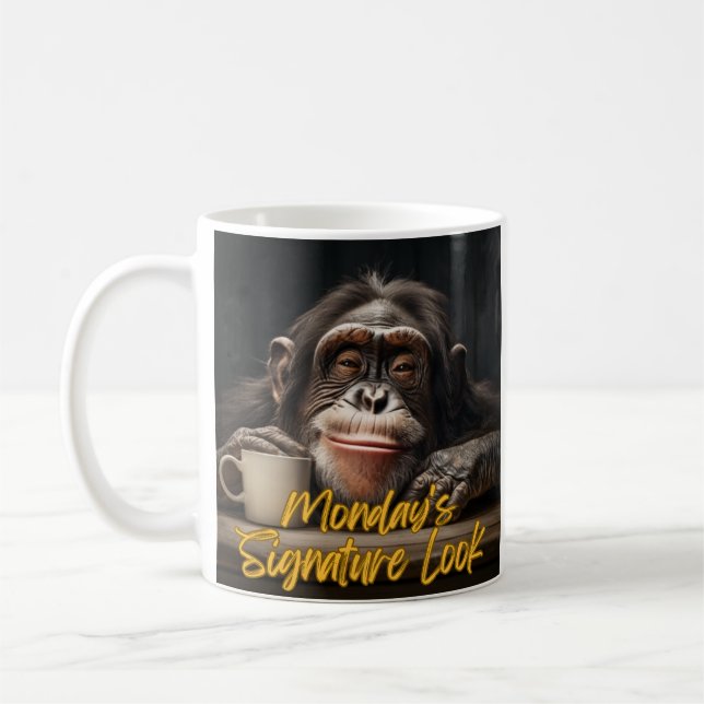 Die Unterschrift am Montag Kaffeetasse (Links)