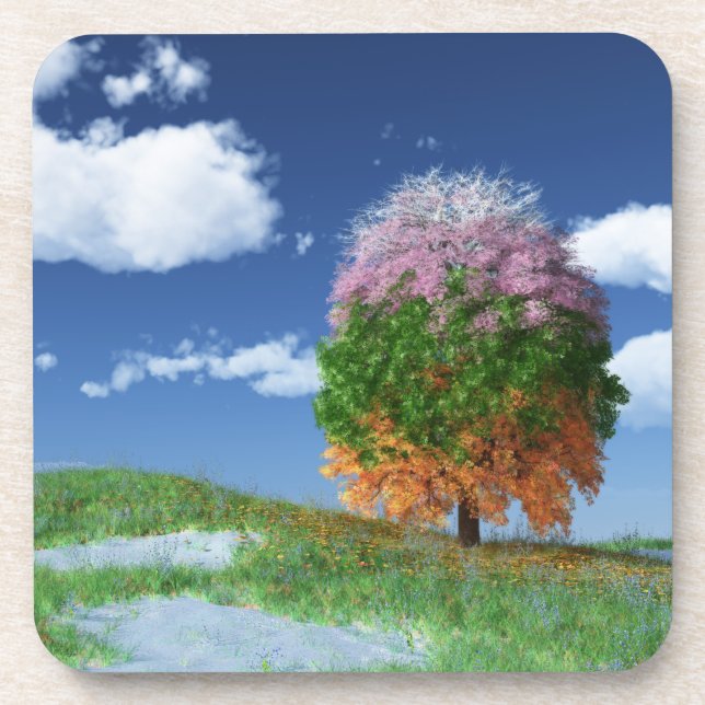 Die Untersetzer der Saison Tree Cork (Vorderseite)