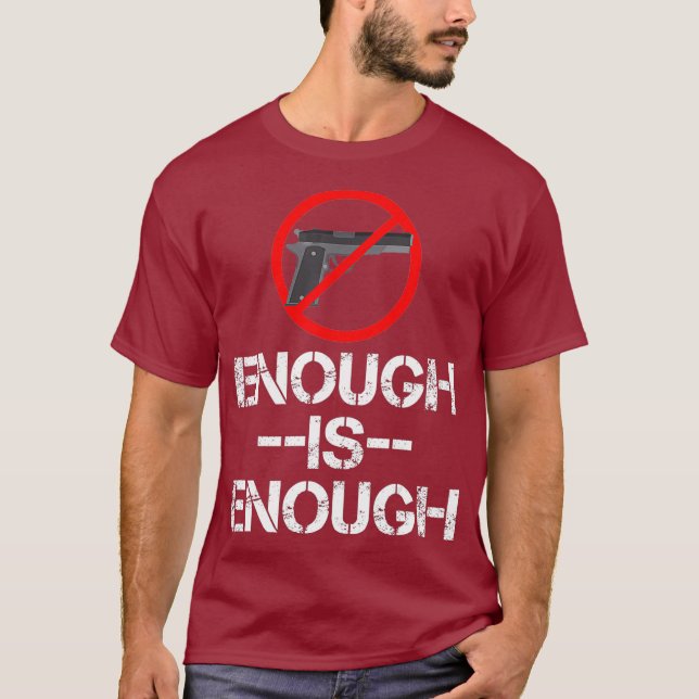 Die Unterstützung der Kontrolle von Waffen reicht  T-Shirt (Vorderseite)