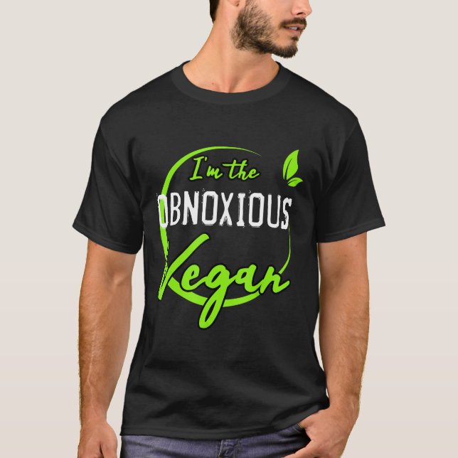 Die unübersehbare Vegane, auf der Pflanze basieren T-Shirt (Vorderseite)