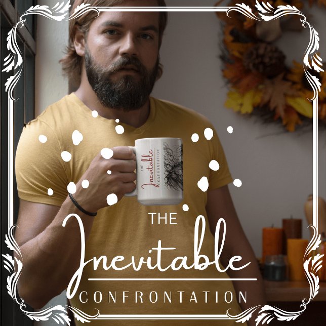 Die unvermeidliche Konfrontation Kaffeetasse (The Inevitable Confrontation cover from The Beekeeper Store)