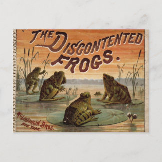 Die unzufriedenen Frösche 1895 Postkarte
