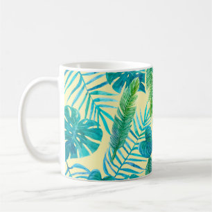 Die üppige Vegetation tropischer Pflanze aus dem D Kaffeetasse