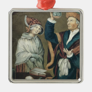 Die Urin-Prüfung Silbernes Ornament