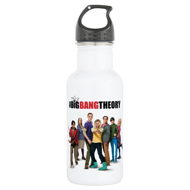 Die Urknalltheorie Edelstahlflasche (Vorderseite)