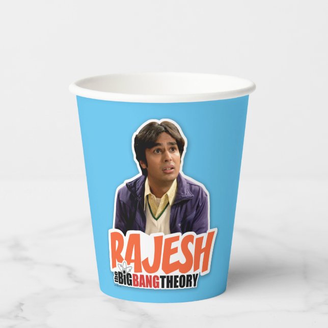 Die Urknalltheorie | Rajesh Pappbecher (Vorderseite)