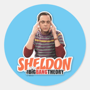 Die Urknalltheorie   Sheldon Runder Aufkleber