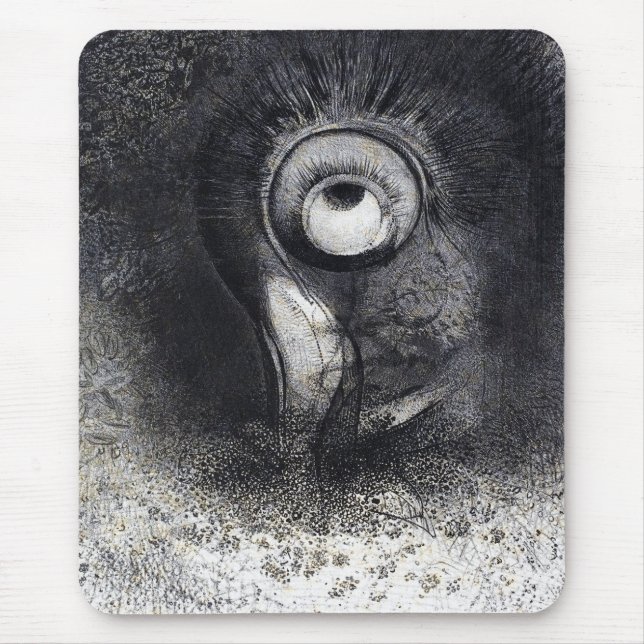 Die Ursprünge Zeichnung von Odilon Redon Mousepad (Vorne)