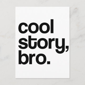 DIE URSPRÜNGLICHE COOL-STORNIERE BRO POSTKARTE