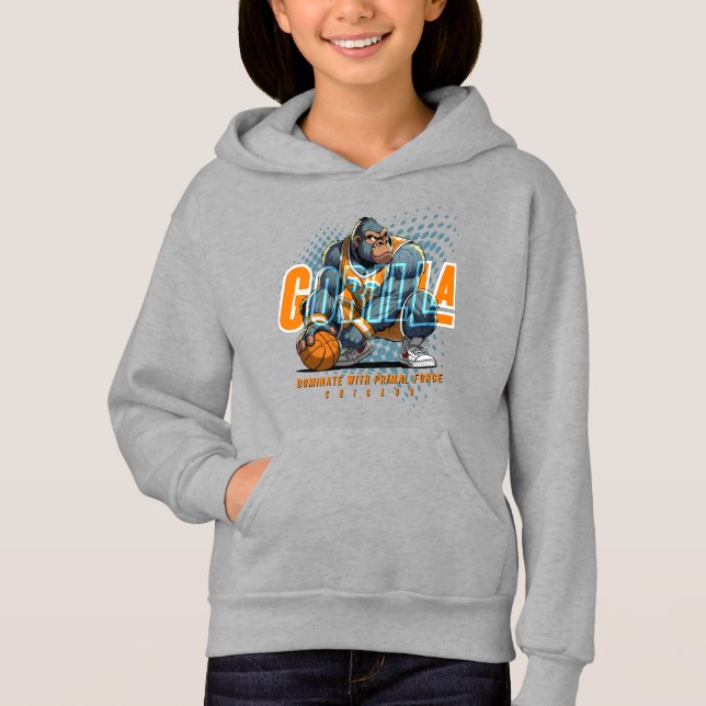 Die ursprüngliche Kraft von Basketball | Kinder Hoodie (Vorderseite)