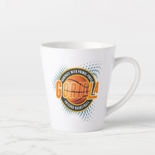 Die ursprüngliche Kraft von Basketball | Latte Tas Milchtasse (Rechts)