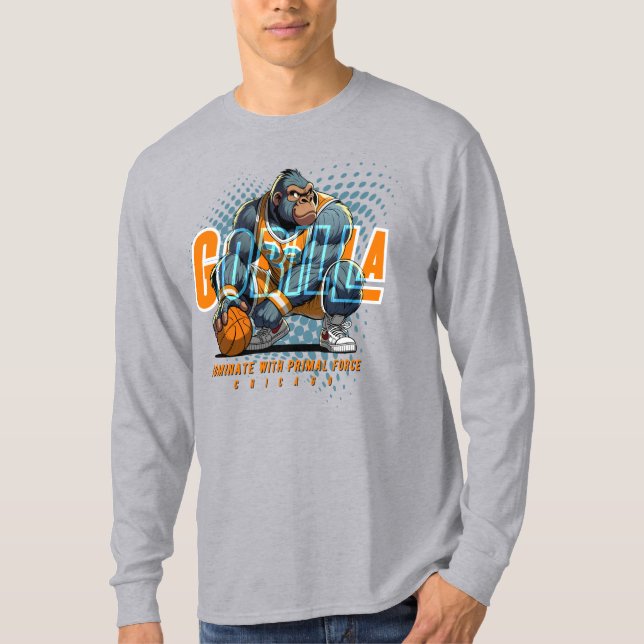 Die ursprüngliche Kraft von Basketball | Men Long  T-Shirt (Vorderseite)