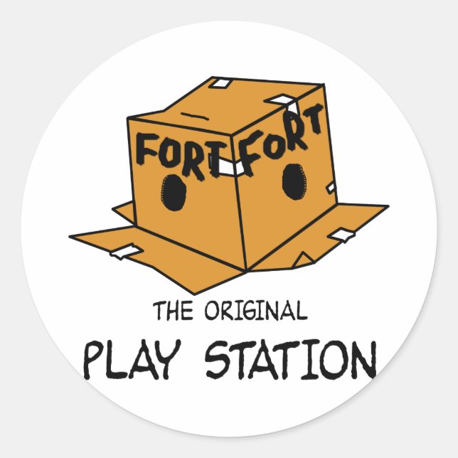 Die ursprüngliche Play-Station Runder Aufkleber (Vorderseite)