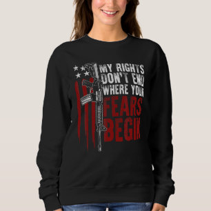 Die US-Flagge, die meine Rechte haben, hört nicht  Sweatshirt
