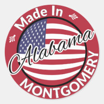 Die US Flagge-Flagge von Montgomery Alabama