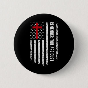 Die US-Flagge Kreuz Denken Sie daran, Sie sind Sta Button