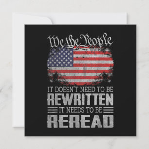 Die US-Flaggenverfassung der USA muss neu gelesen  Einladung
