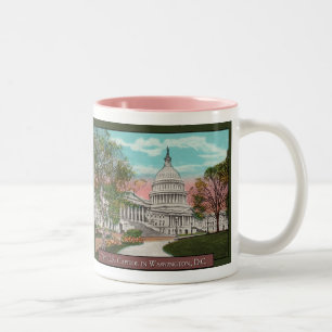 Die US-Hauptstadts-Vintage Kaffee-Tasse Zweifarbige Tasse
